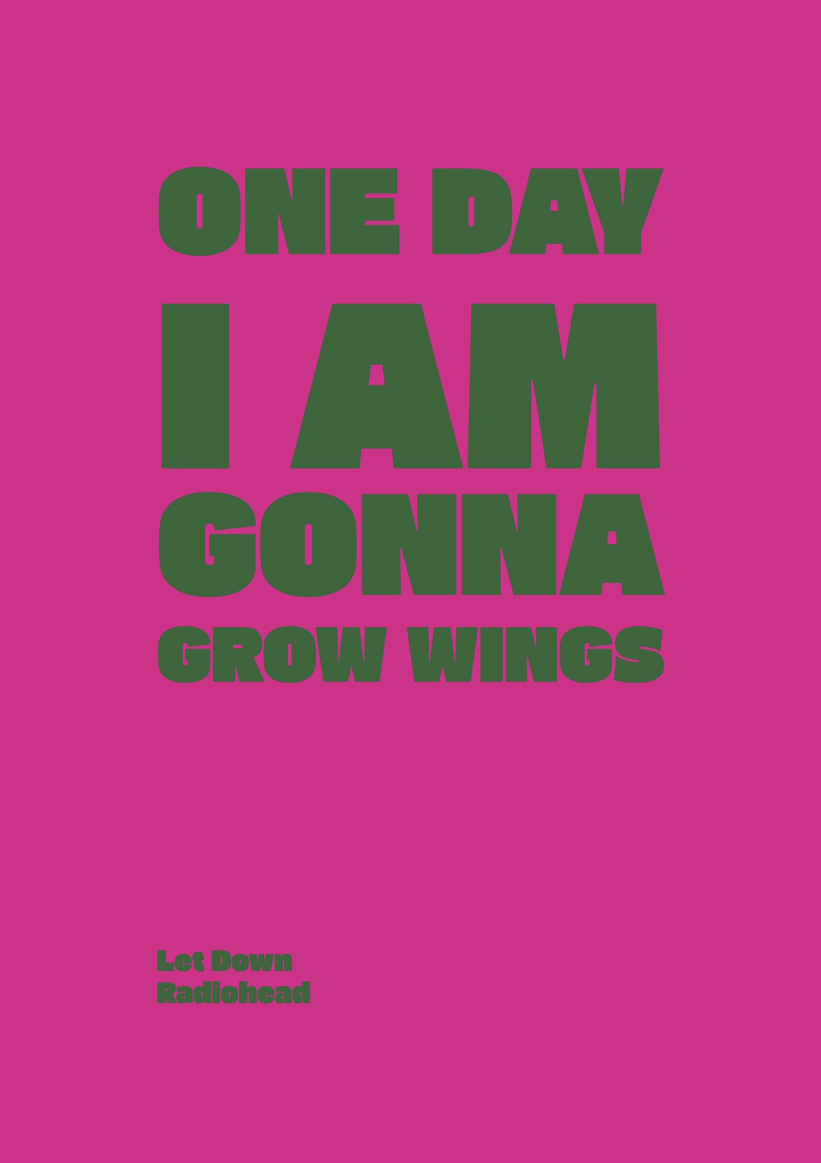 One Day I Am Gonna Grow Wings Pillar